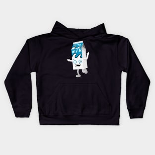 blur coffee and tv milk carton Kids Hoodie